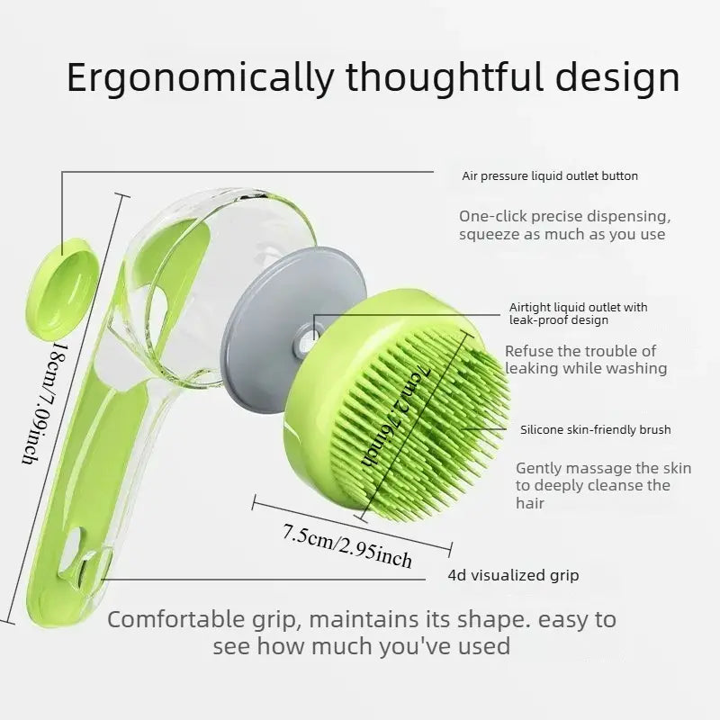 2-Pack Silicone Bath Brush for Dogs and Cats – Versatile Bathing, Massage, and Scrubbing Tool