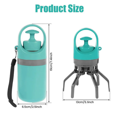 UFORU Portable Pet Poop Scooper with 6 Count Dog Waste Bag Holder & Dispenser for Outdoor Use Compact Design Essential Pet Supplies#Summervibes