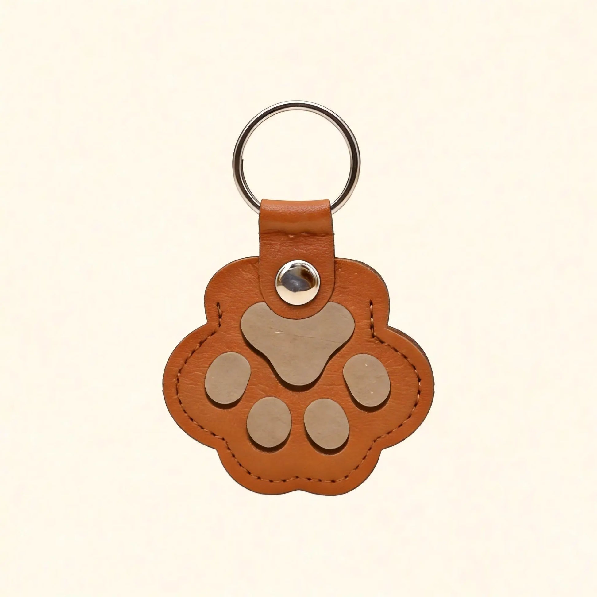 Pet Fur Keepsake Leather Keychain – Paw Memorial Charm for Dog & Cat Hair, Sympathy Gift for Pet Loss