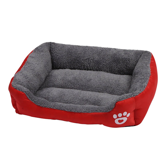 Rectangular Dog Cat Beds Mattress Washable Pads Room, Soft Winter Warm Plush Sleeping Pet Fleece Bed Mat for Small Doggy Kitten, Anti-Slip Waterproof Bottom