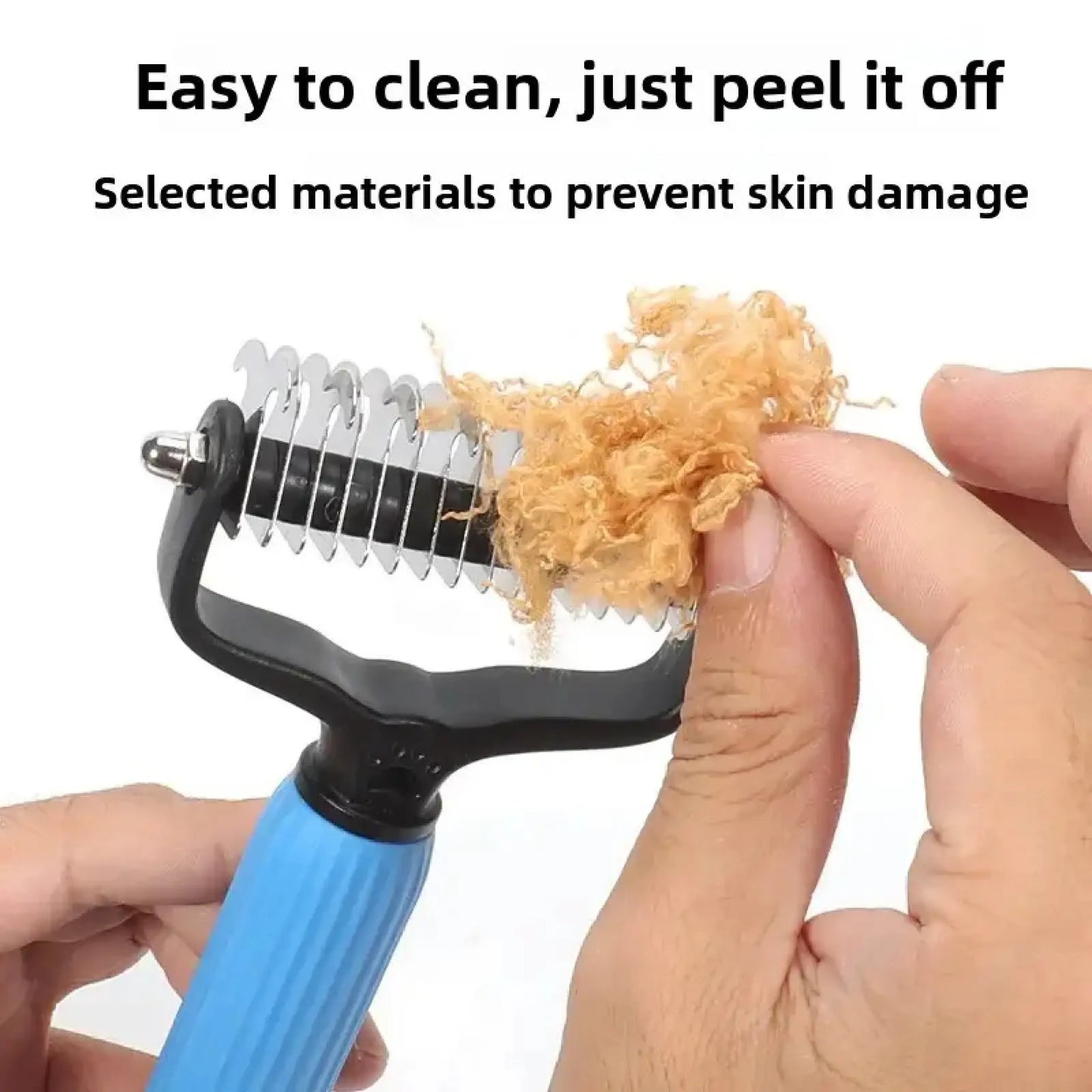 Professional Pet Grooming Tool - Universal Detangling Comb for Dogs with Stainless Steel Double-Sided Design for Effective Shedding and Matted Hair Management, Ideal for Daily Coat Maintenance.